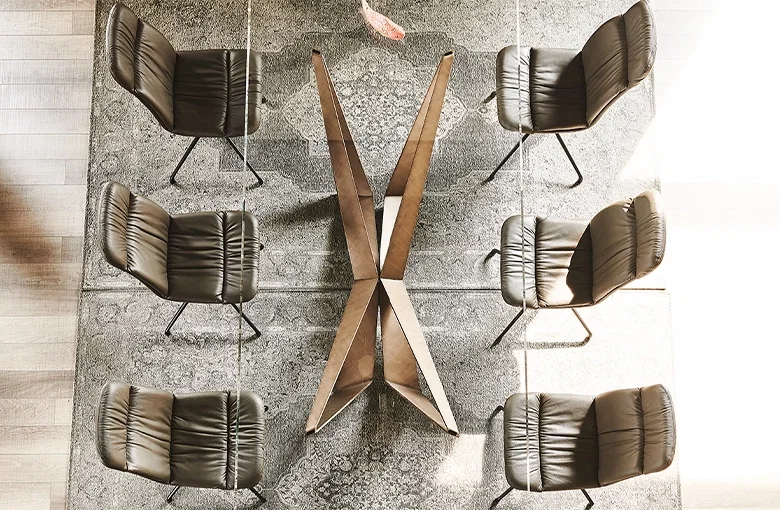 Cattelan Skorpio Glass Dining Table