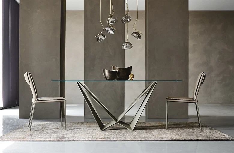 Cattelan Skorpio Glass Dining Table