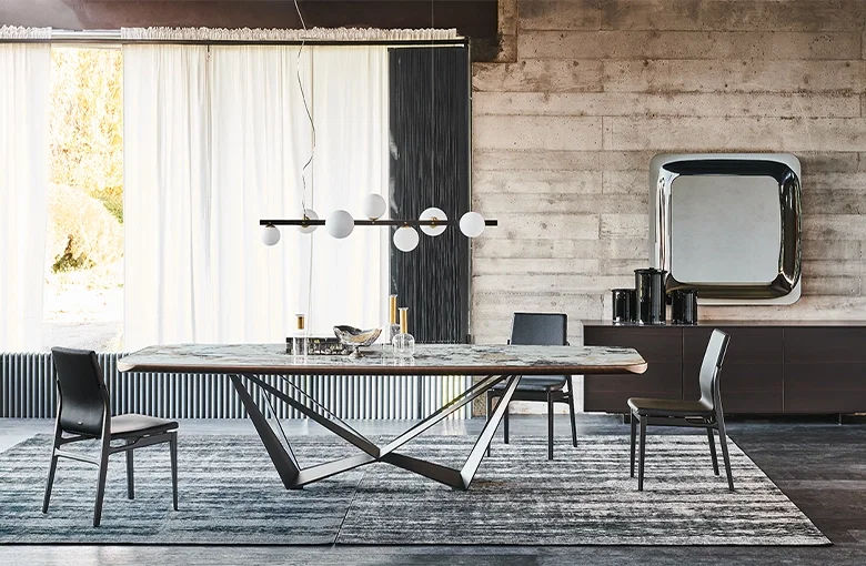 Cattelan Skorpio Premium Edge Ceramic Dining Table