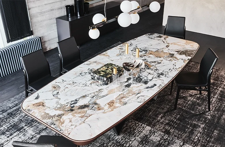 Cattelan Skorpio Premium Edge Ceramic Dining Table