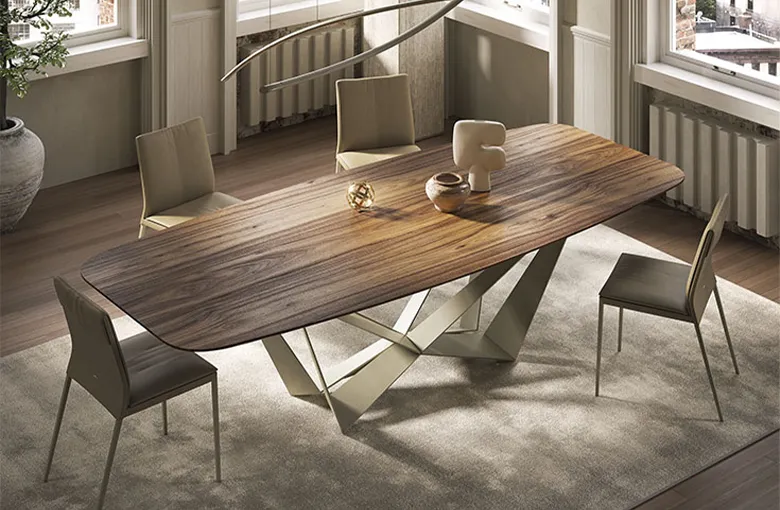 Cattelan Skorpio Wood Dining Table