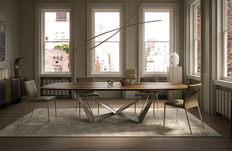 Cattelan Skorpio Wood Dining Table