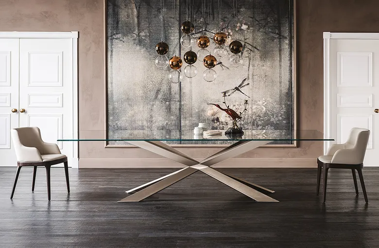 Cattelan Spyder Glass Dining Table