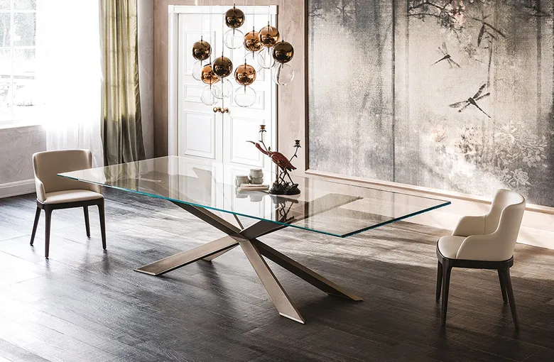 Cattelan Spyder Glass Dining Table