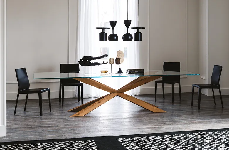 Cattelan Spyder Glass Dining Table