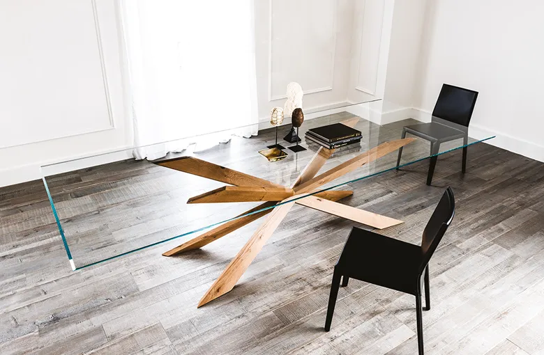 Cattelan Spyder Glass Dining Table