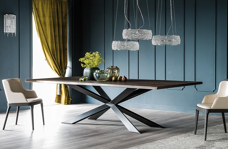 Cattelan Spyder Wood Dining Table