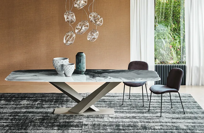 Cattelan Stratos Crystalart Dining Table