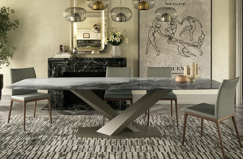 Cattelan Stratos Crystalart Dining Table