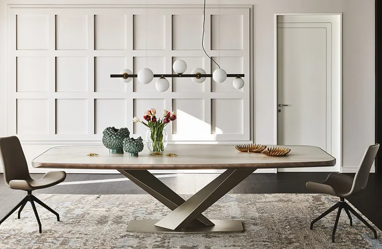 Cattelan Stratos Premium Edge Ceramic Dining Table