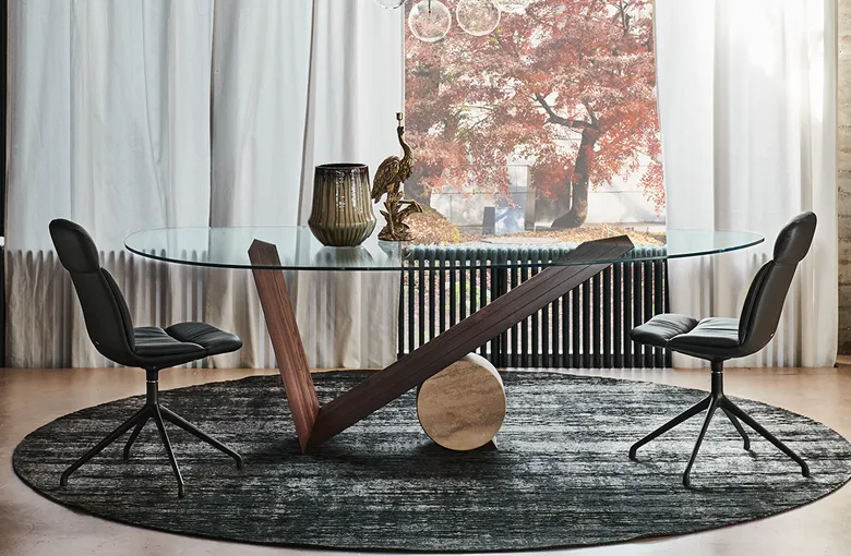 Cattelan Valentino Glass Dining Table