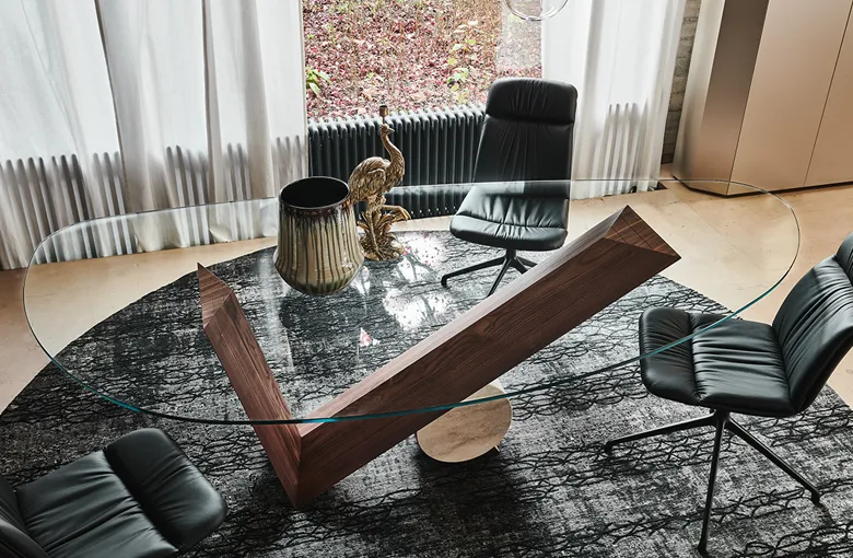 Cattelan Valentino Glass Dining Table