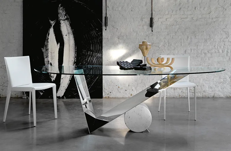 Cattelan Valentinox Glass Dining Table