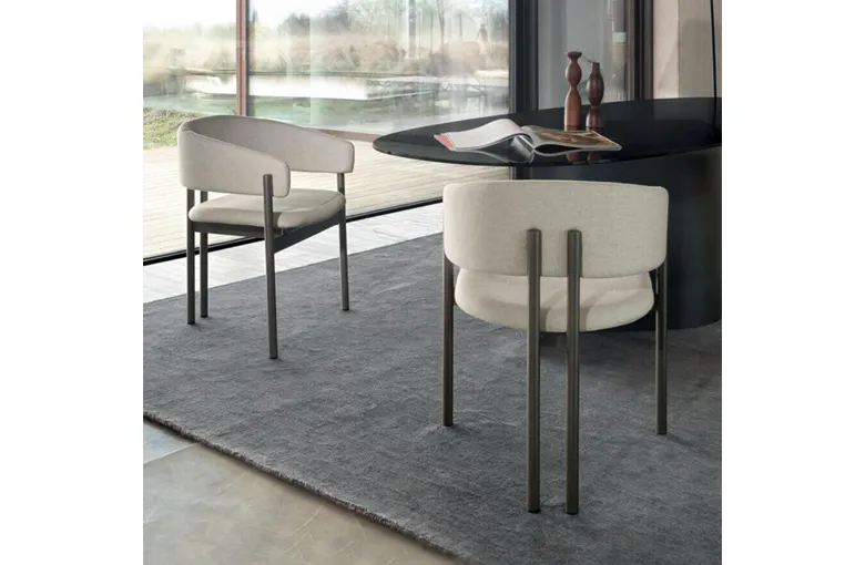 Ditre Biarritz Metal Leg Dining Chair