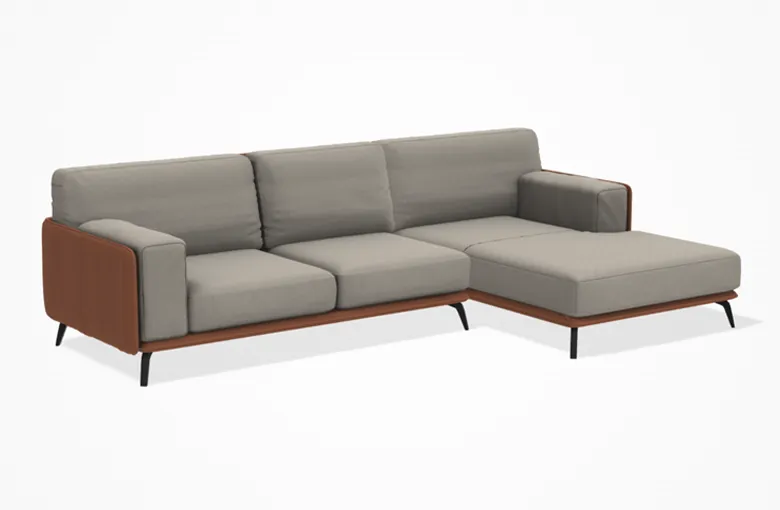 Ditre Kris Mix Sectional with Chaise