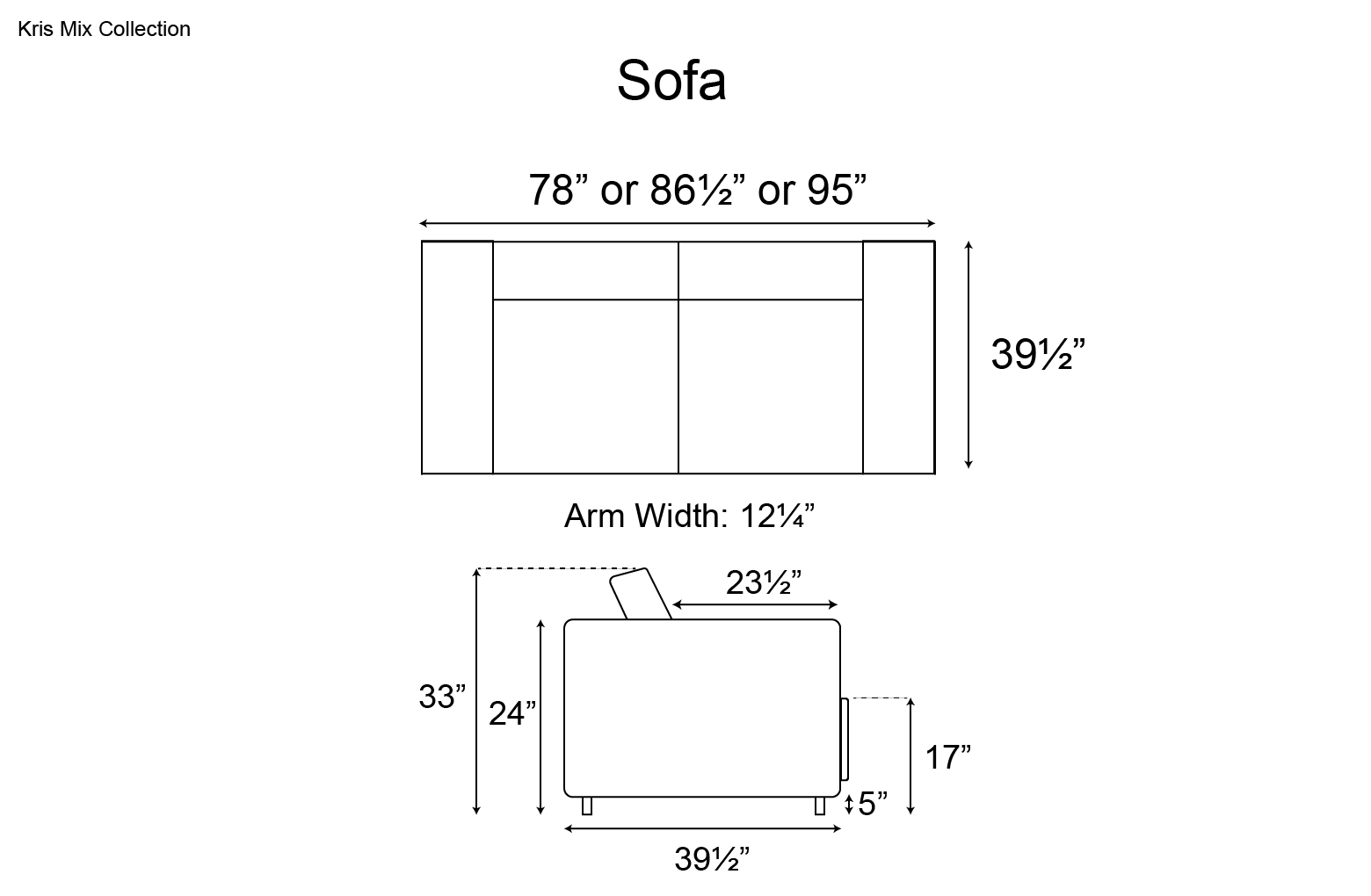 Ditre Kris Mix Sofa