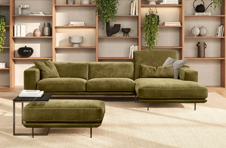 Gamma Denny Sectional with Chaise