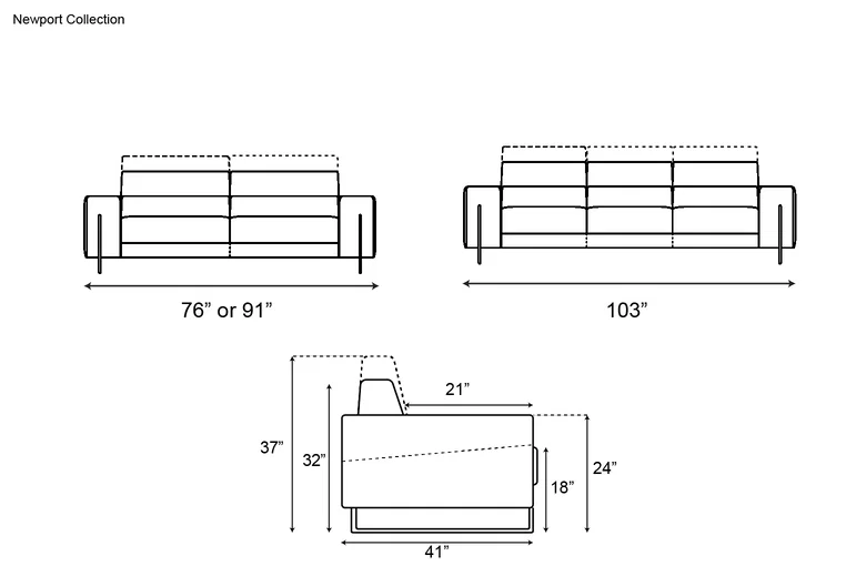 Gamma Newport Sofa