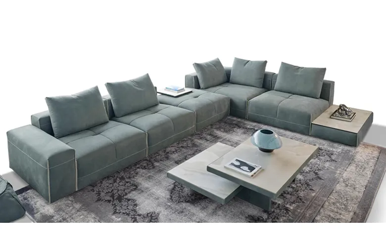 Gamma Puzzle Sectional with Table