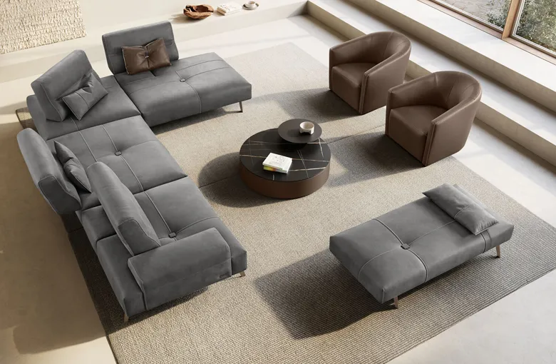 Gamma Smart Sectional with Peninsula