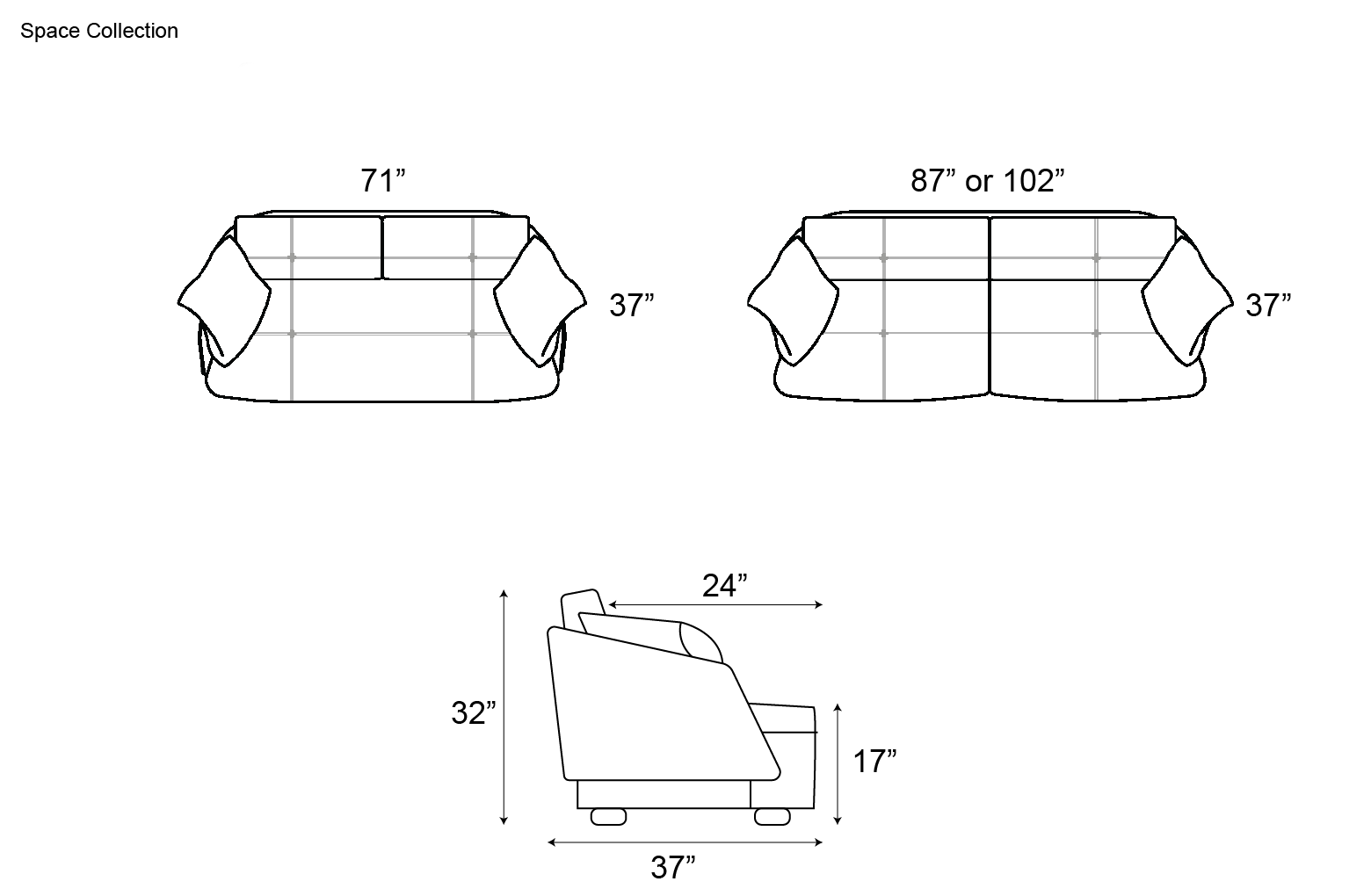 Gamma Space Sofa