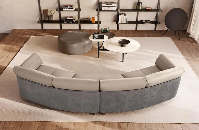 Gamma Swing Curved Sofa