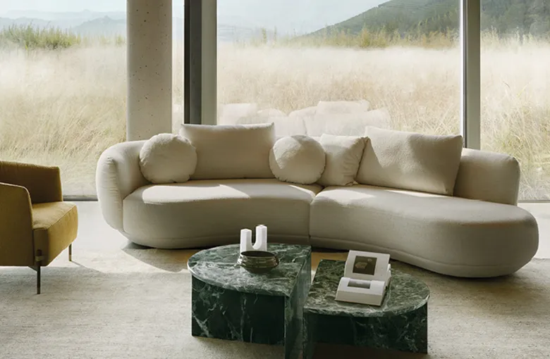 Nicoline Amalfi Curved Sofa with Bumper