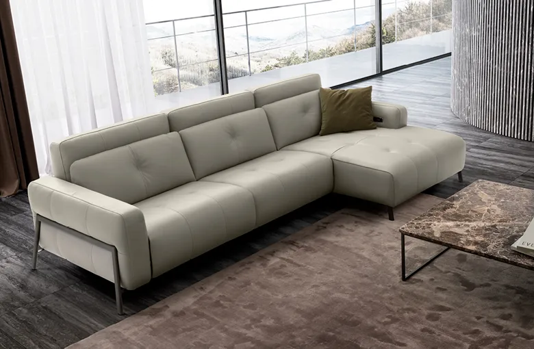 Nicoline Antares Living Recliner Sectional with Chaise