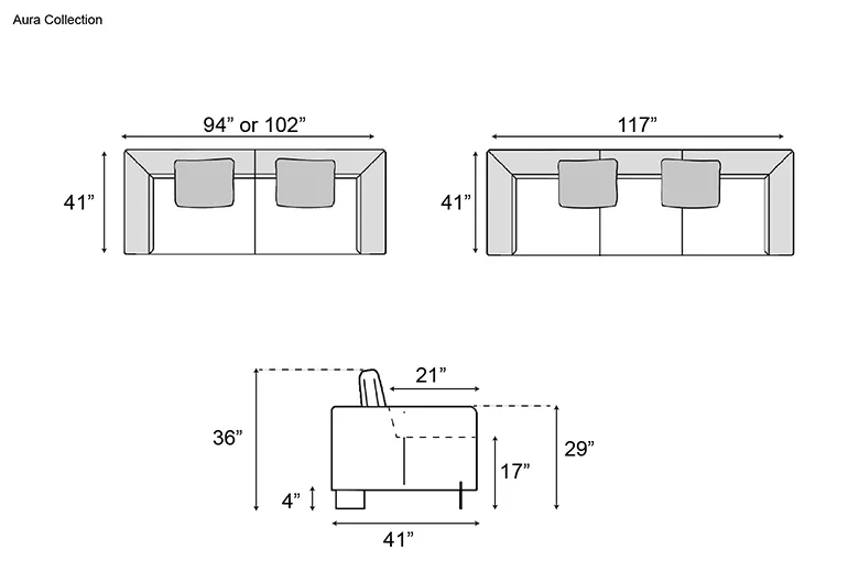 Nicoline Aura Square Sofa