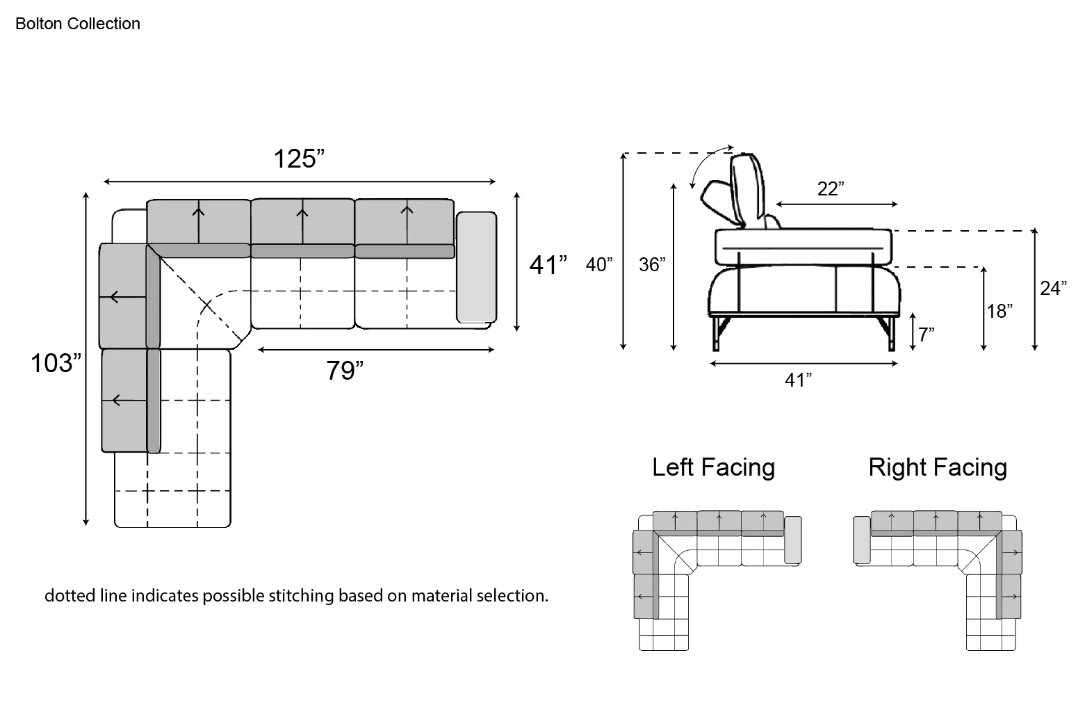 Nicoline Bolton Sectional with Peninsula