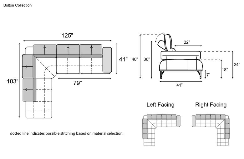 Nicoline Bolton Sectional with Peninsula
