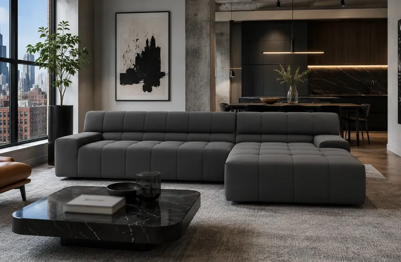Nicoline Bric Sectional with Chaise