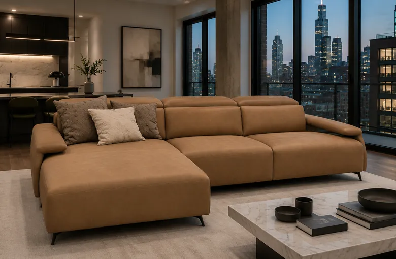 Nicoline Canaletto Recliner Sectional with Chaise