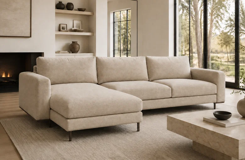 Nicoline Cortina Plain Sectional with Chaise