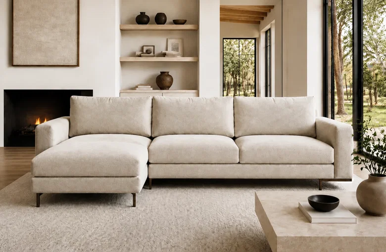 Nicoline Cortina Plain Sectional with Chaise