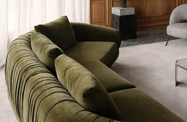 Nicoline Crumble Curved Sofa