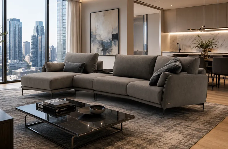 Nicoline Ghisolfa Curved Sectional with Chaise