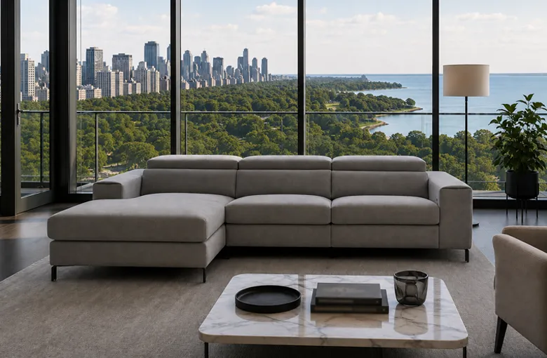 Nicoline Papillon Recliner Sectional with Chaise