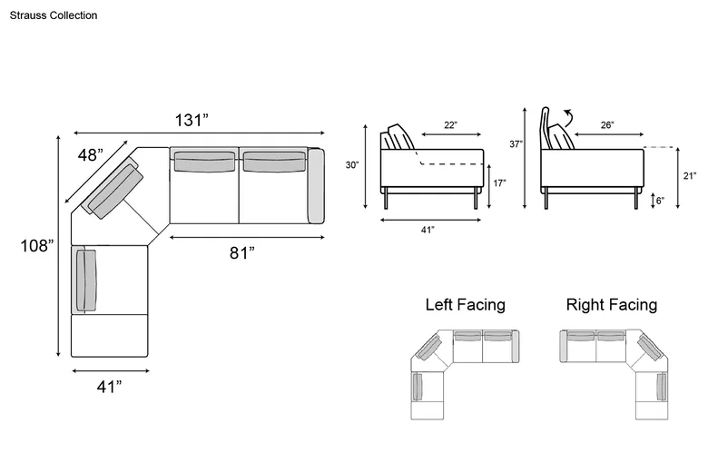 Nicoline Strauss Sectional with Peninsula