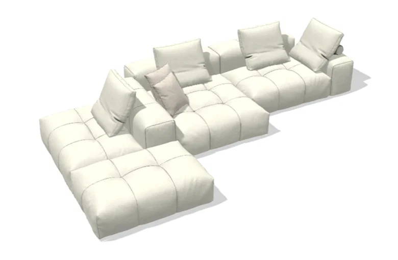 Saba Quickship Pixel Sofa Quickship