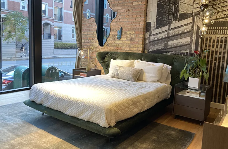 Sample Sale Lovy Bed Sale: $3,427 | Retail: $6,855