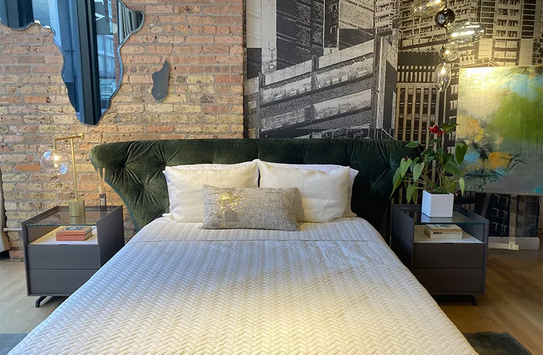 Sample Sale Lovy Bed Sale: $3,427 | Retail: $6,855