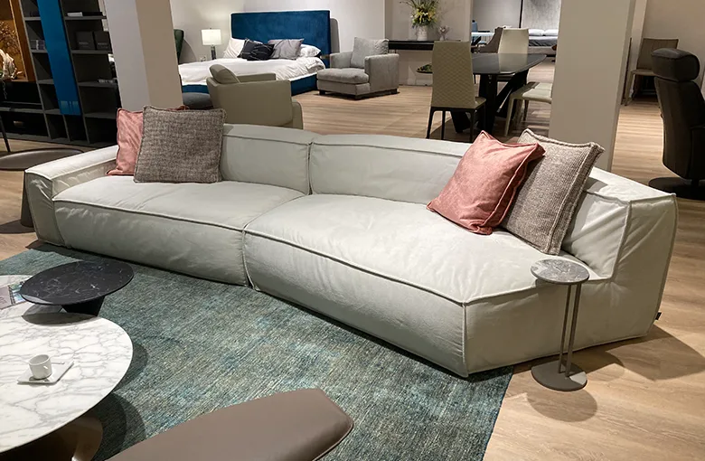 Sample Sale Peanut Sofa Sale: $6,011 | Retail: $12,023