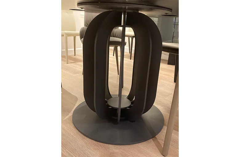 Sample Sale Soho Round Dining Table with lazy susan Sale: $5,768 | Retail $11,536