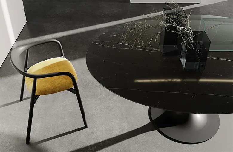 Sovet Flute Elliptical Dining Table